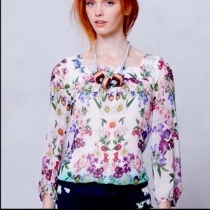 Anthropologie Vanessa Virginia Porto Garden top